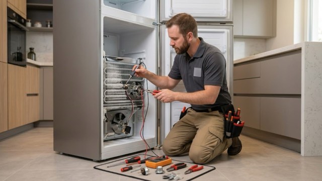 Freezer Repair in progress at a Charlotte, NC home
